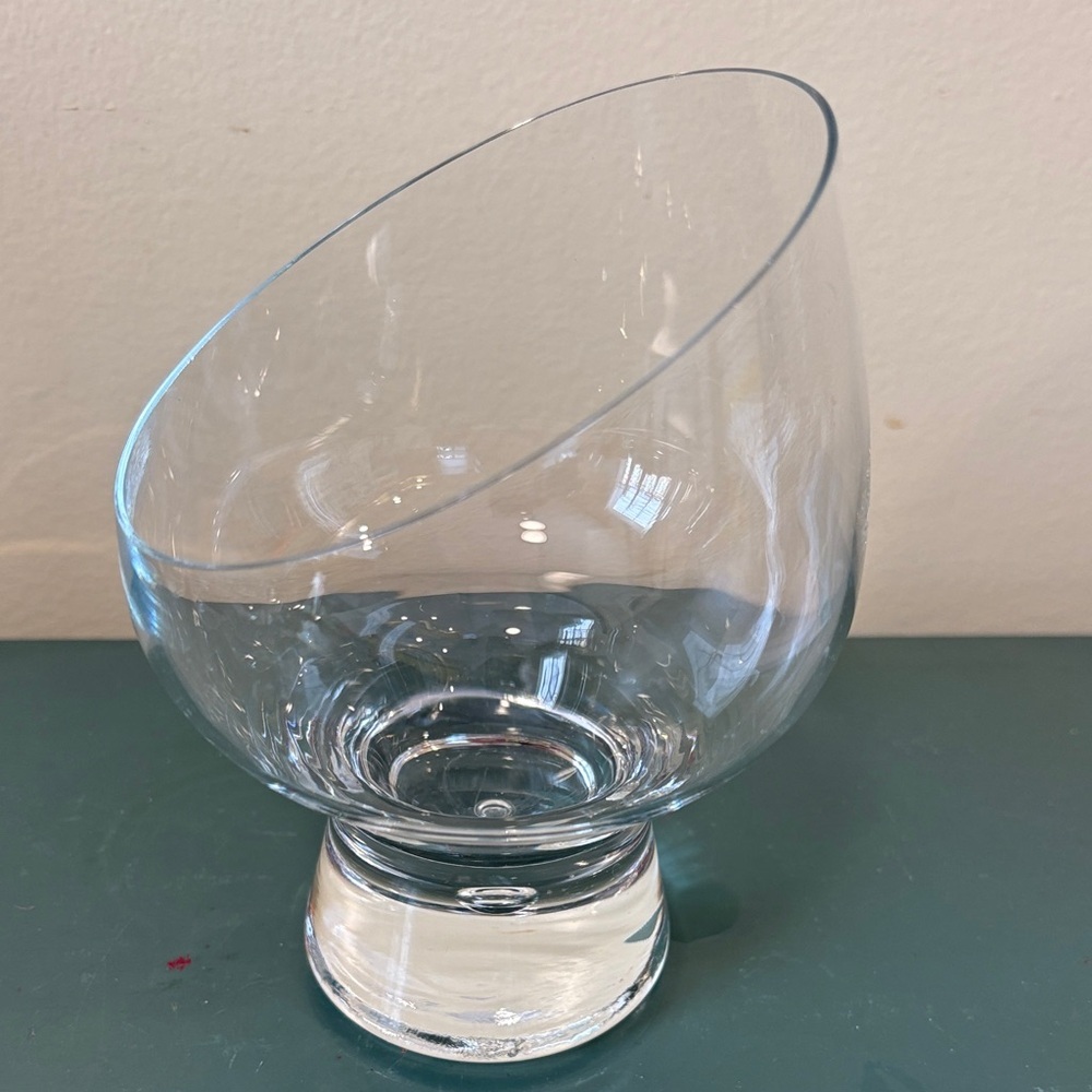 Vintage Kosta Boda’Pippi’ Angle Snifter Whiskey Glass